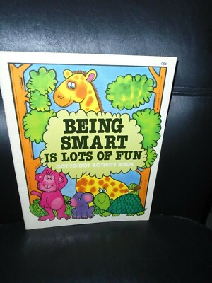 NOS VINTAGE 1983 WATERMILL PRESS BEING SMART IS LOTS OF FUN DOT TO DOT ACTIVITY 