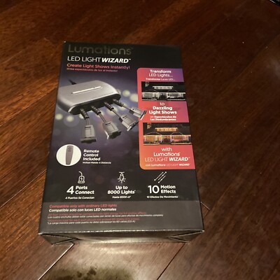 Luminations LED LIGHTWIZARD 4 Ports with Remote, BRAND NEW IN BOX