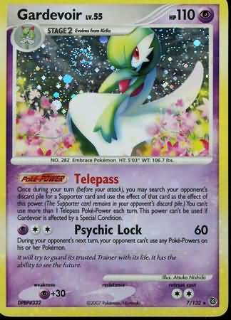 Gardevoir - 7/132 - Holo Rare PL Secret Wonders Pokemon