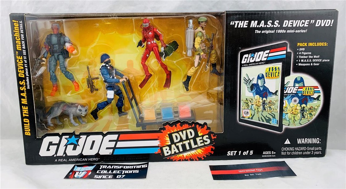 Hasbro 2008 25th Anniversary GI Joe Mass Device Set 1 DVD Battles