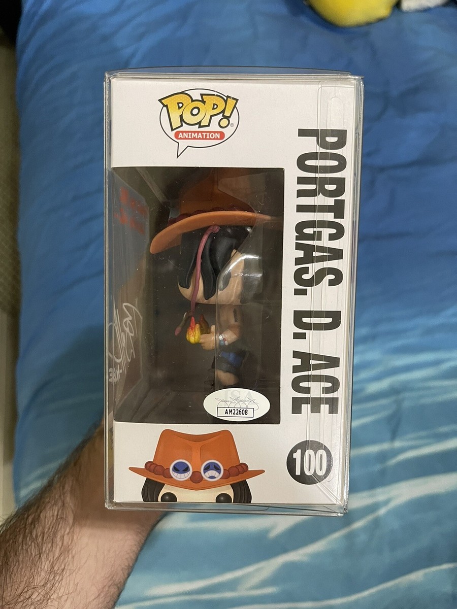 One Piece Anime Portgas. D. Ace Funko Pop Autographed Signed