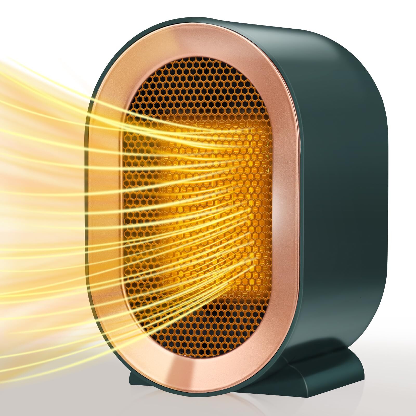 Space Heater for Indoor Use,Two-Speed Plug in Mini Portable Heater Fan Fast H...-image