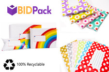 Printed Design Mailing Bags Strong Poly Postal Postage Mailers Self Seal