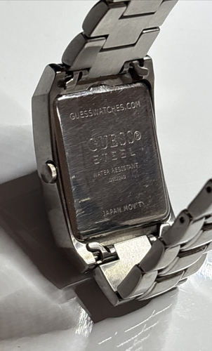 Guess Steel Mens watch G95224G Japan Mov't Untested. No second hand movement - Picture 6 of 7
