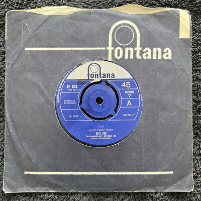 Kiki Dee   I / Stop & Think 7'' Vinyl Single 1967 CLEANED/PLAY TESTED VG+ SOUL
