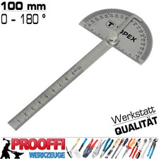 Gradmesser Winkelmesser 180° Gradbogen Mess Werkzeug Winkel Schmiege 90 x 145 mm
