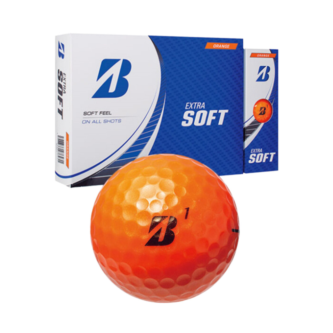 BRIDGESTONE GOLF EXTRA SOFT Orange 1 Dozen(12 Golf Balls) 2023 Model 2 Piece Di