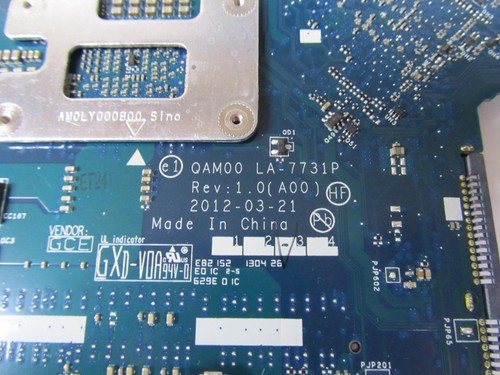 OEM i7-3520M@2.9GHz Motherboard for Dell Latitude E6230 - LA-7731P ** - Picture 7 of 7