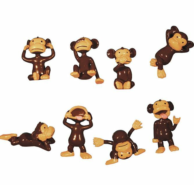 Hilarious Monkey Figurines Toy Vending Machines Parties Prizes