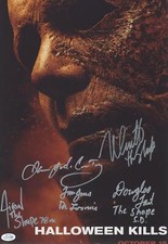 "Halloween Kills" Cast AUTOGRAPHS Signed 12x18 Photo - James Jude Courtney +4