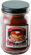 CWI Gifts Buttered Maple Syrup Pint Jar Candle,Pancakes & Syrup
