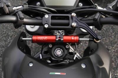 Ammortizzatore Di Sterzo Per Ducati Hypermotard 796 2008-2024 - Nero, Alluminio CNC | Stabilizzatore Moto - Foto 9