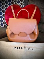 POLENE Shoulder Hand Bag Number One (Numero Un) in Monochrome Caramel