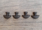 4pcs Vintage cast iron mushroom shape cabinet drawer door knobs screen handles