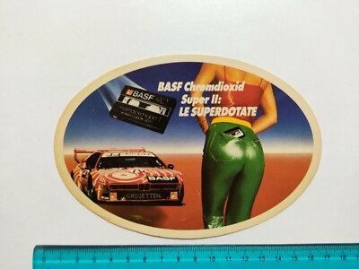 BASF CHROME DIOXIDE SUPER II STICKER STICKER 80s ORIGINAL