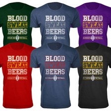 Men's Blood Sweat & Beers Football 100% Cotton T-shirts