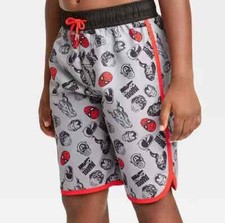 Marvel Comics "Classic Avengers" Boys Swim Trunks UPF 50  Sizes: XS-L 