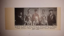 First Division Battalion Naval Militia New York 1910-11 Basketball Team Picture