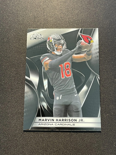 2025 Topps Chrome Black Marvin Harrison Jr. #2 Cardinals AY11