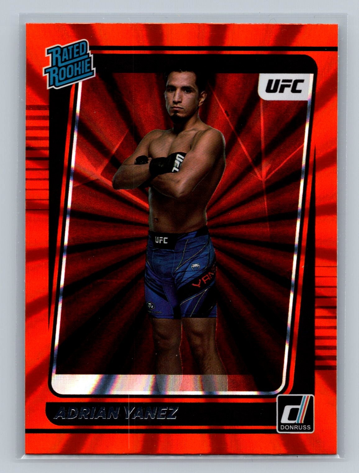 2022 Donruss UFC Adrian Yanez Holo Orange Laser Rookie #209