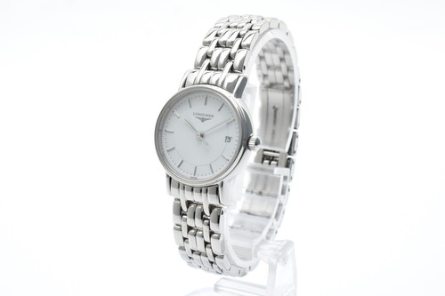 [ Near MINT ] LONGINES L4.220.4 Silver White Dial Date Quartz Ladies Watch JAPAN - Picture 5 of 17