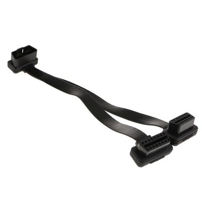 OBDII OBD2 16 Pin Y Splitter Stecker Auf Dual Buchse Verlängerungskabel Adapter