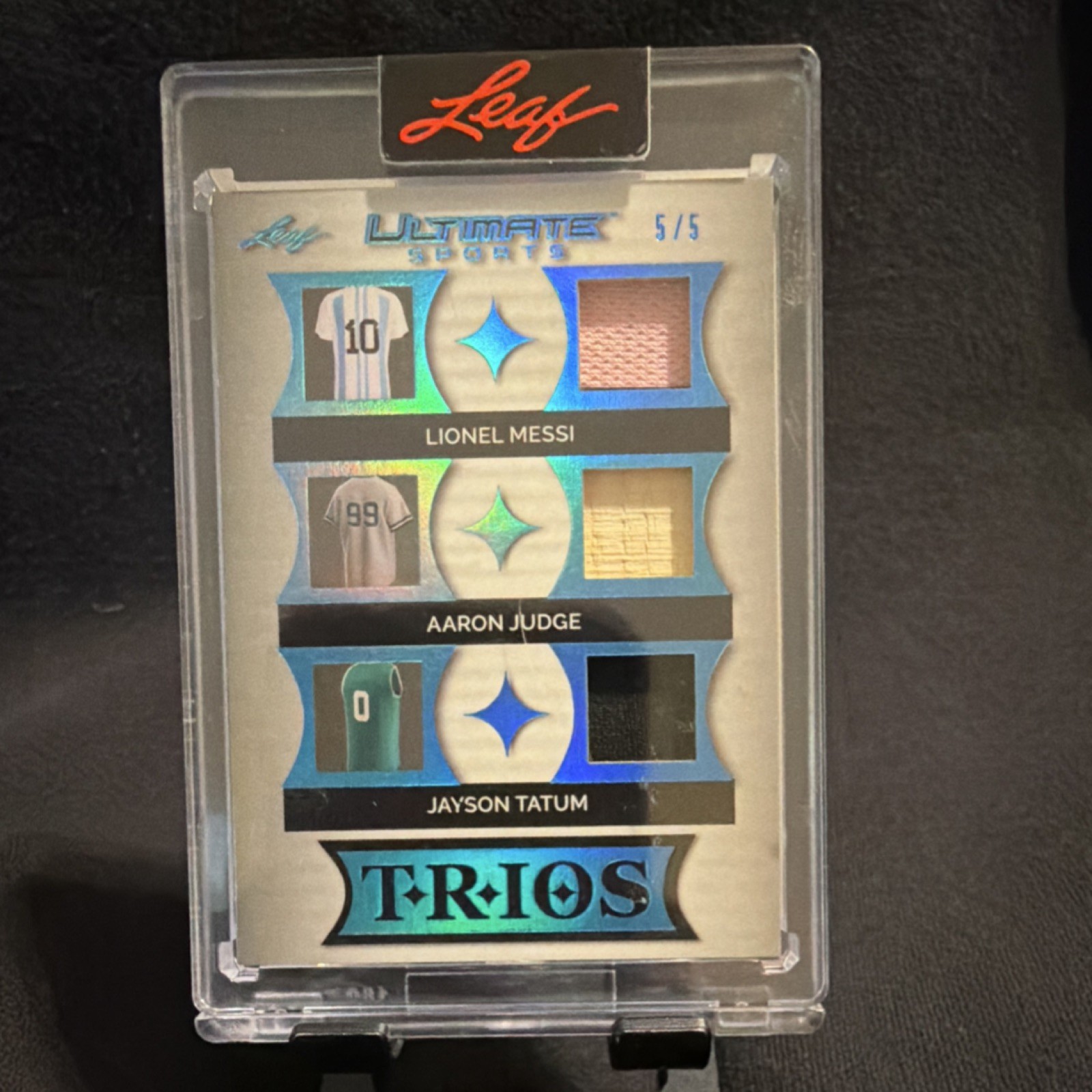 Leaf 2024 Ultimate Sports Trios  Messi Judge Tatum #5/5 UT-18