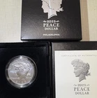 2023 Uncirculated Peace Silver Dollar With OGP And COA