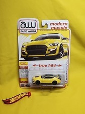 AW AUTO WORLD 2021 MUSTANG SHELBY GT500 CARBON TRACK PACK YELLOW X4