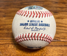 LaMonte Wade Giants Game Used Baseball 4/21/2024 vs Diamondbacks Cecconi Hit Out