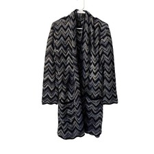 Lucky Brand chevron knit cardigan pockets casual comfortable delicate wool