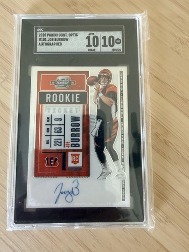 Joe Burrow [Autograph] #101 2020 Panini Contenders Optic card