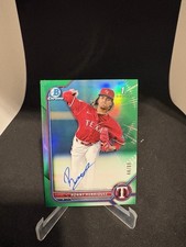 2022 First Bowman Chrome Ronny Henriquez Green Refractor /99 Auto CPA-RH