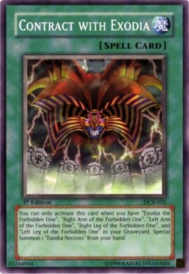 Contract with Exodia - DCR-031 - Common - 1st Edition - Moderately Played
