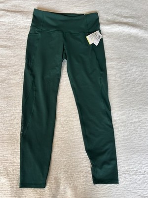 Old Navy Active Elevate Leggings Womens Green High Waisted Go Dry Sz L Petite