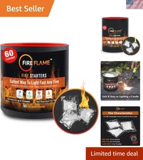 Fireflame Quick Instant Fire Starter - 100% Waterproof All-Purpose Indoor & O...