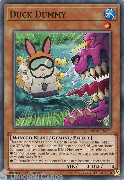 MP18-EN122 Duck Dummy Common 1st Edition Mint Yu-Gi-Oh! Card