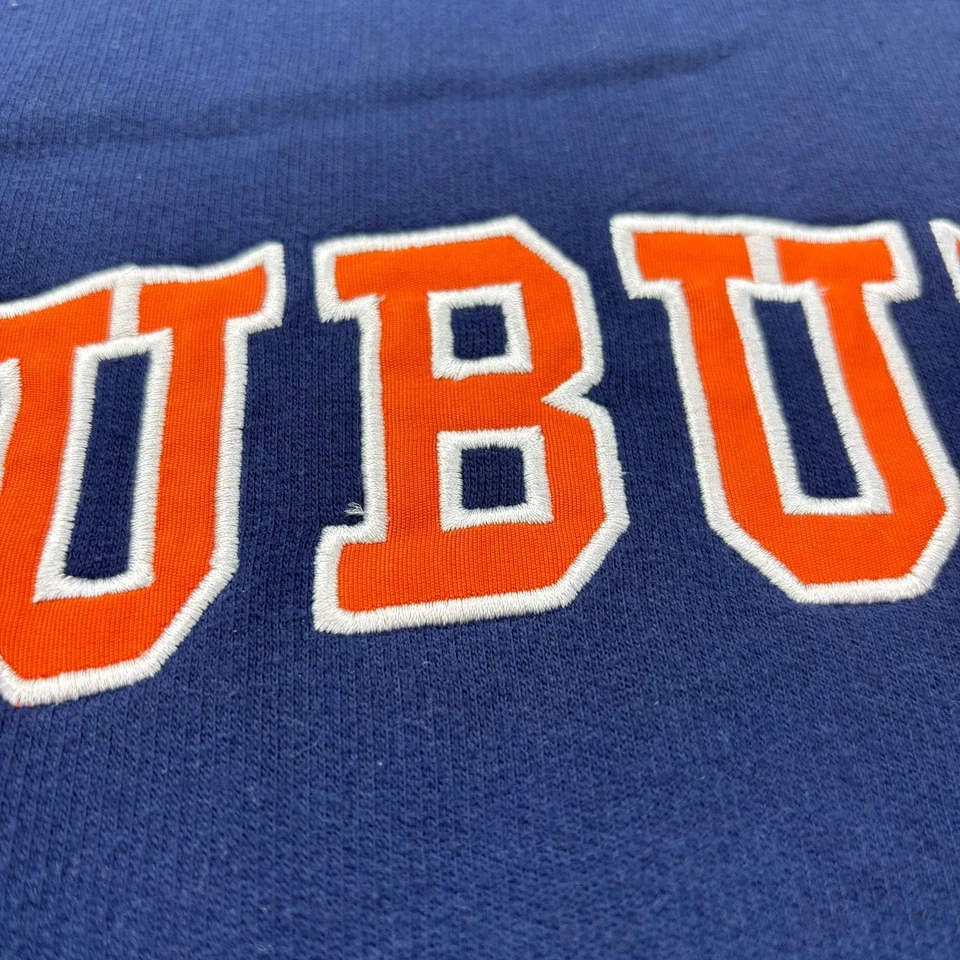 Vintage 90s Y2K Auburn Tigers Sweatsuit Youth L Navy Little King Navy Tracksuit - Image 3 of 4