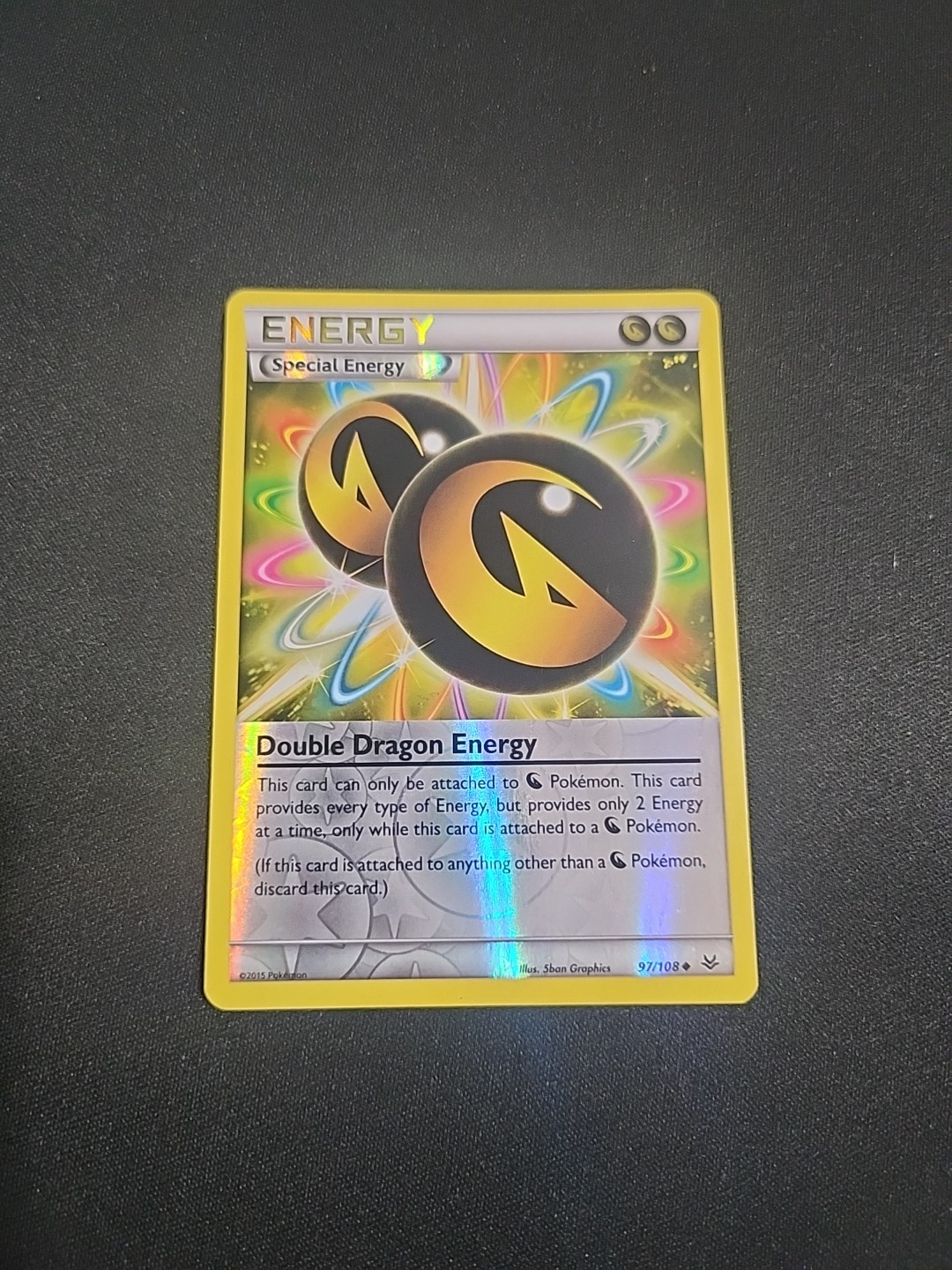 Pokémon TCG Double Dragon Energy Roaring Skies 97/108 Reverse Holo Card NM