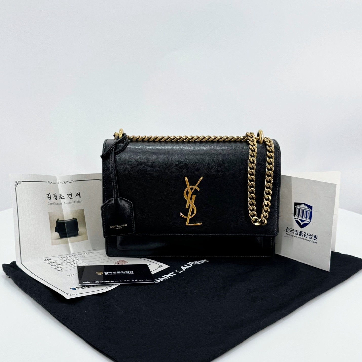 Saint Laurent Borsa Tramonto Borsa a Tracolla Media Nera 442906 129022359