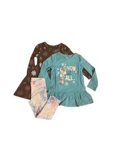 Disney Frozen OLAF Outfit Matching Set Dress Leggings 4T / 4 Amazon Essentials