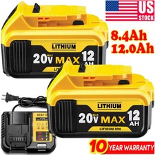 Pack For DeWalt 20V 20 Volt Max 8.0Ah Lithium Battery OR Charger DCB206 DCB205-2