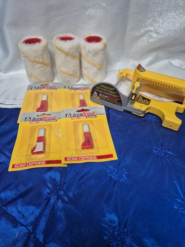 AccuBrush MX1 Diy Paint Edger Edging System- 3 Rollers 4 Brushed Used Handle