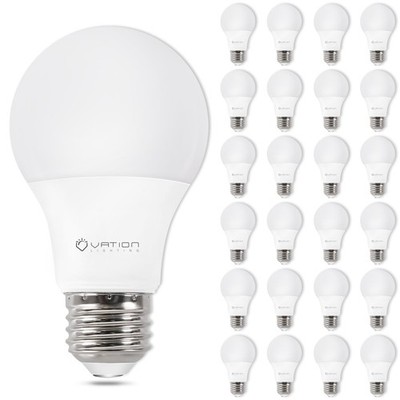 VATION LIGHTING 24 Pack A19 LED Light Bulb 60W-24 Pack, Daylight 5000k