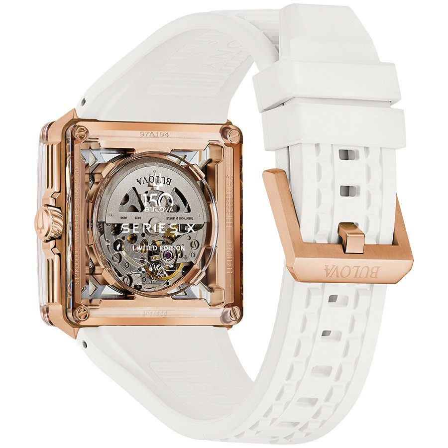 Bulova Men's Series X Mark Anthony Automatic Skeleton White Watch