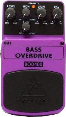 BASS OVERDRIVE BOD400 Authentic Tube-Sound Overdrive Effects Pedal