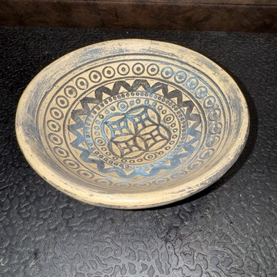 Vintage Delmon Pottery Bahrain 5.5  Dish / Bowl Hand-Thrown Studio Art Rare