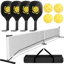 Portable Pickleball Net Set 22ft Regulation Size Net Pickle Ball Net System with