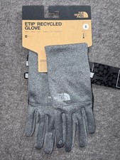 THE NORTH FACE Unisex Etip Touchscreen Recycled Gray Gloves TNF - Small NWT.
