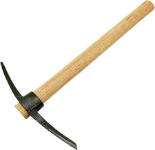 Forged Pick Axe Tool with Non-Slip Handle for Gardening Camping | Heavy Duty Pic